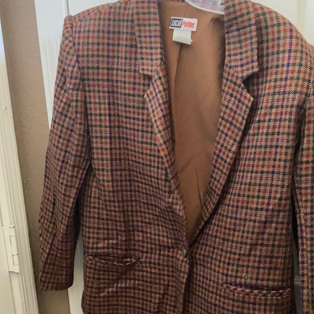 FINAL MARKDOWN Lucia petites vintage lined blazer 8